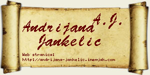 Andrijana Jankelić vizit kartica
